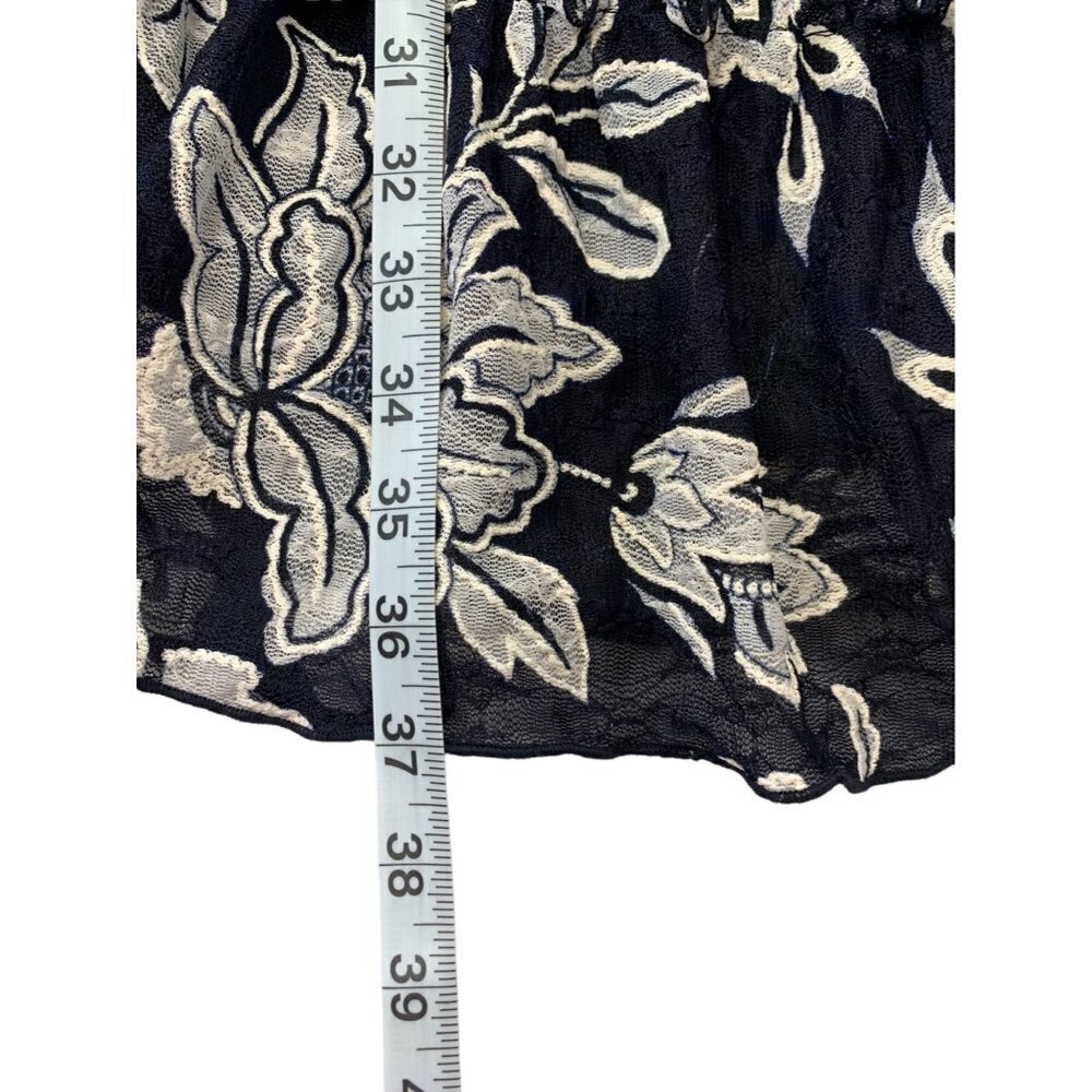 Westport Women's Navy Blue & White Floral Off The Shoulders Dress - Picture 6 of 6